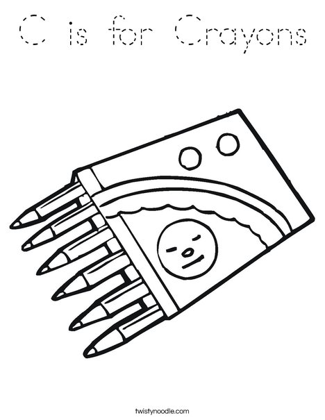 Crayons Coloring Page
