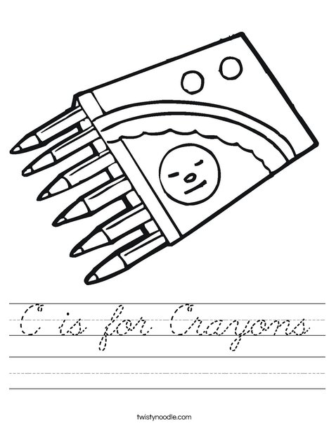 Crayons Worksheet