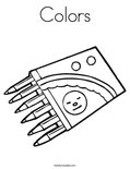 Colors Coloring Page