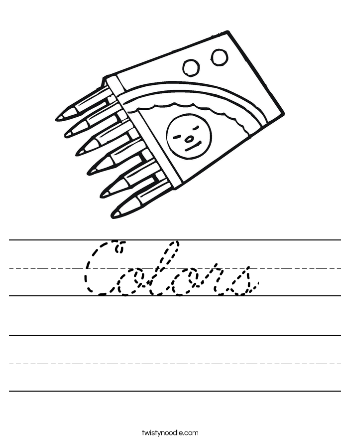 Colors Worksheet