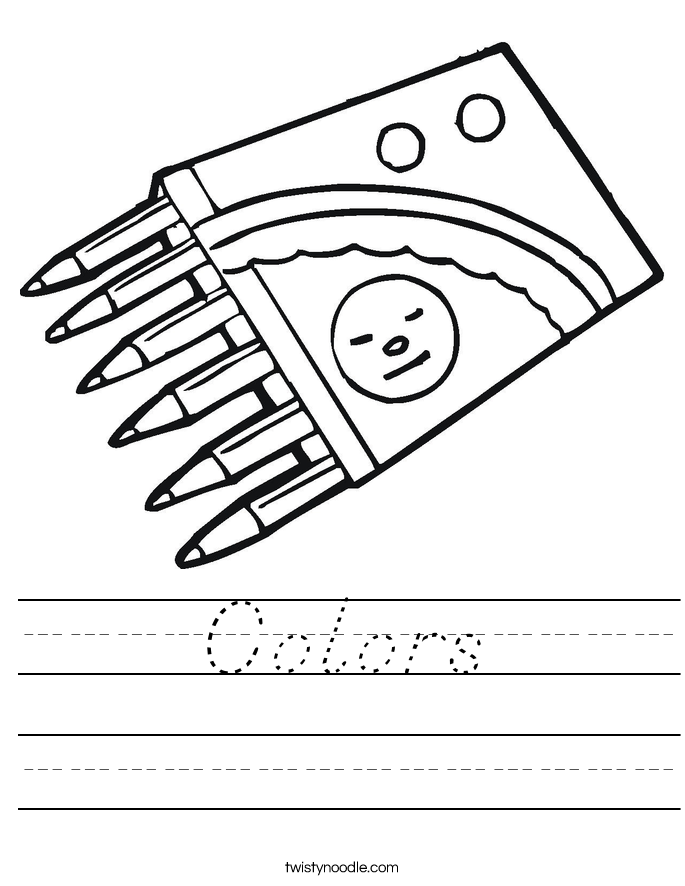 Colors Worksheet