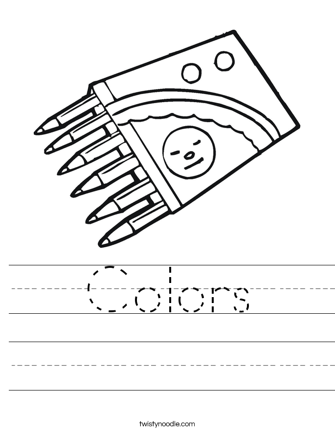 Colors Worksheet