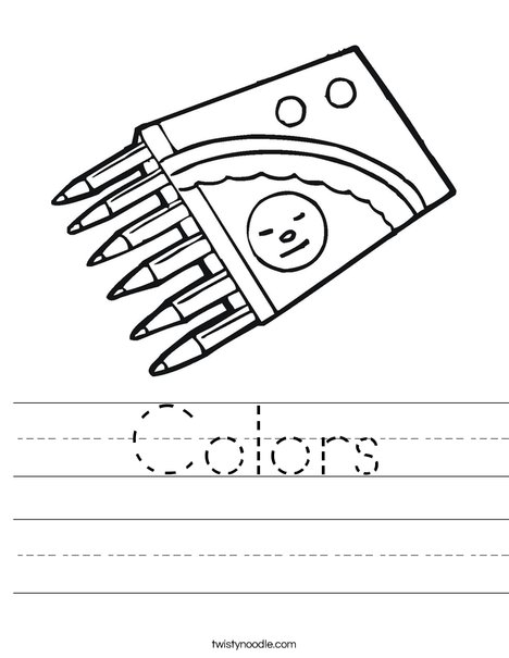 Crayons Worksheet