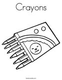 Crayons Coloring Page