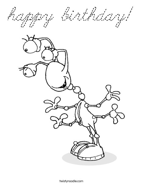 Creature with 3 Eyes Coloring Page