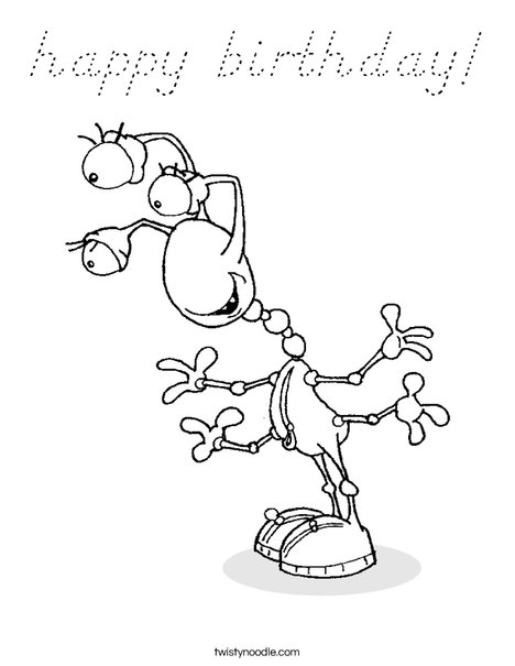 Creature with 3 Eyes Coloring Page