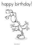 happy birthday! Coloring Page
