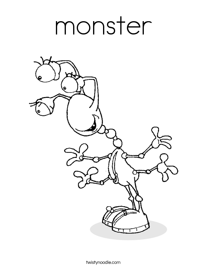 monster Coloring Page