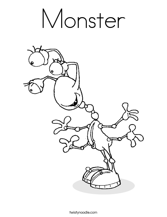Monster Coloring Page