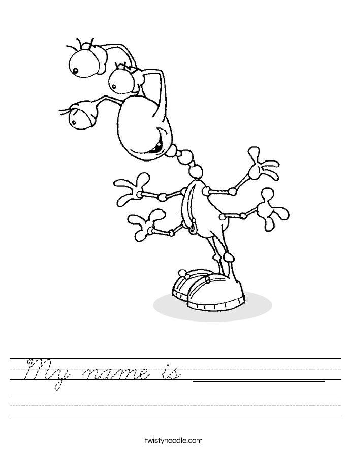 My name is _____________ Worksheet