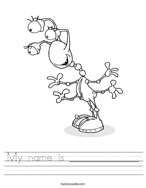 Creature with 3 Eyes Worksheet