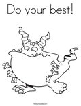 Do your best!Coloring Page