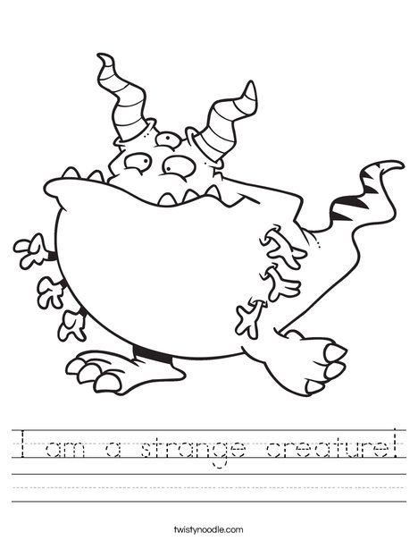 Creature with 6 arms Worksheet