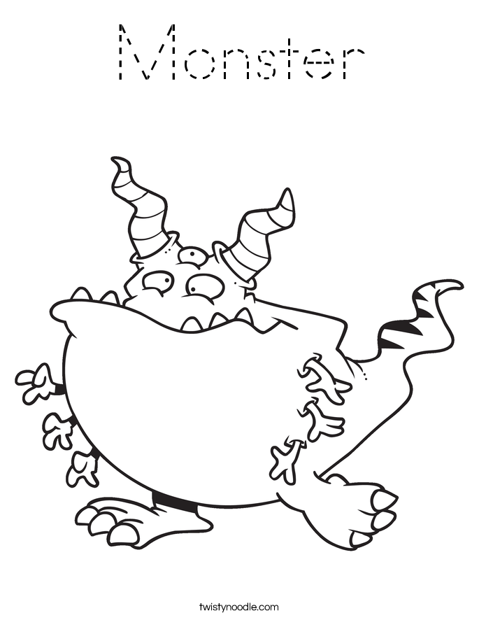 Monster Coloring Page