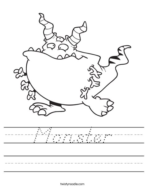 Creature with 6 arms Worksheet