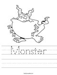 Monster Worksheet