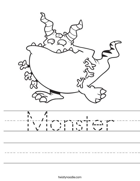 Creature with 6 arms Worksheet