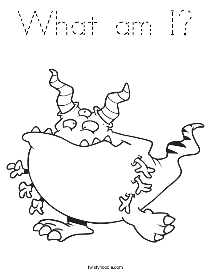 What am I? Coloring Page