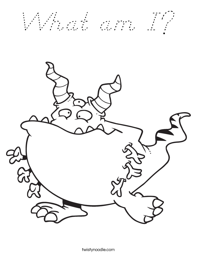 What am I? Coloring Page