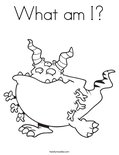 What am I?Coloring Page
