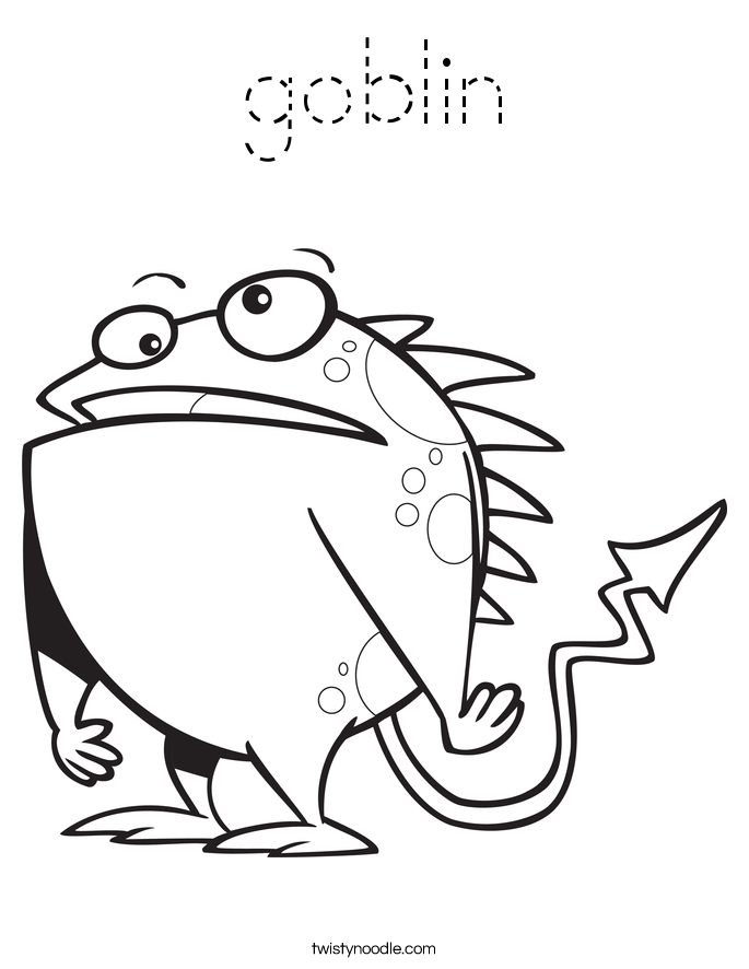 goblin Coloring Page