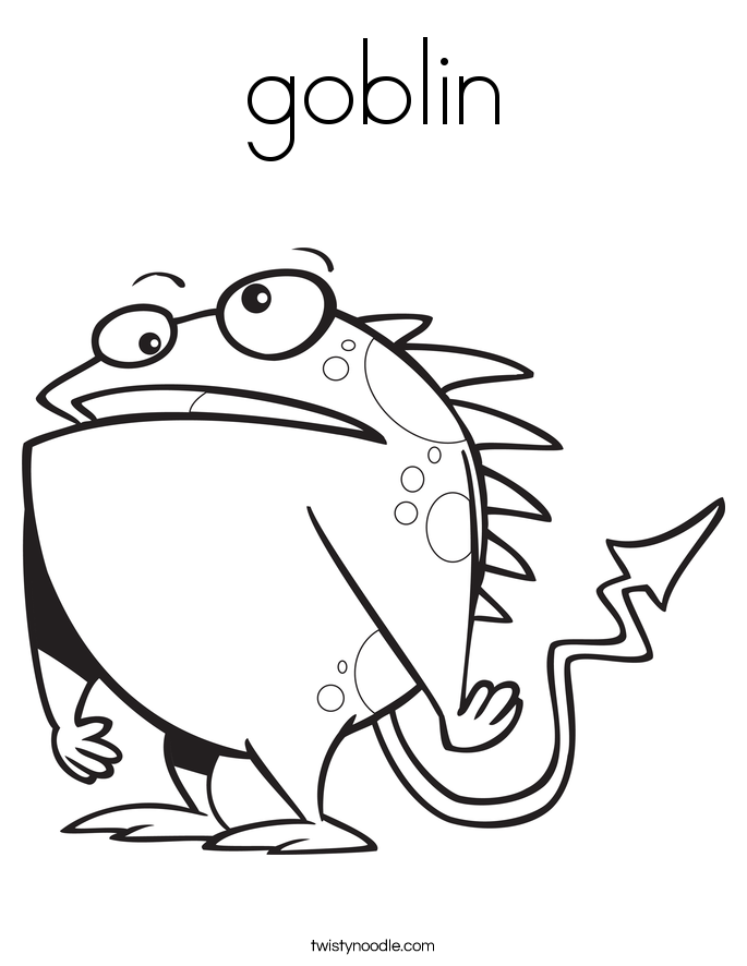 goblin Coloring Page