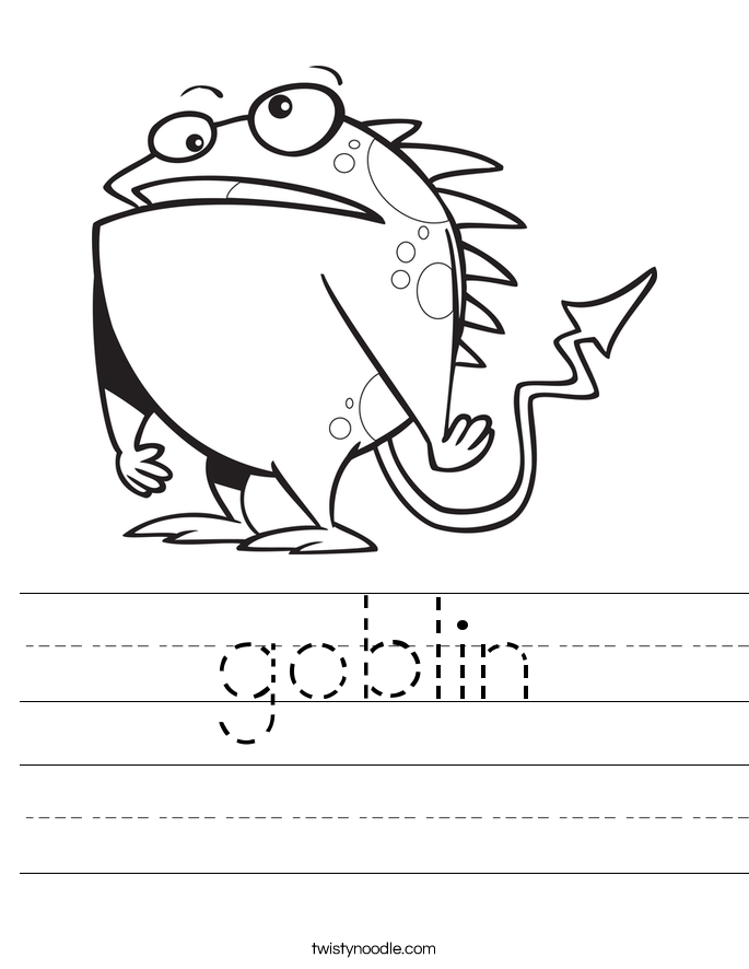 goblin Worksheet