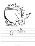 goblin Worksheet