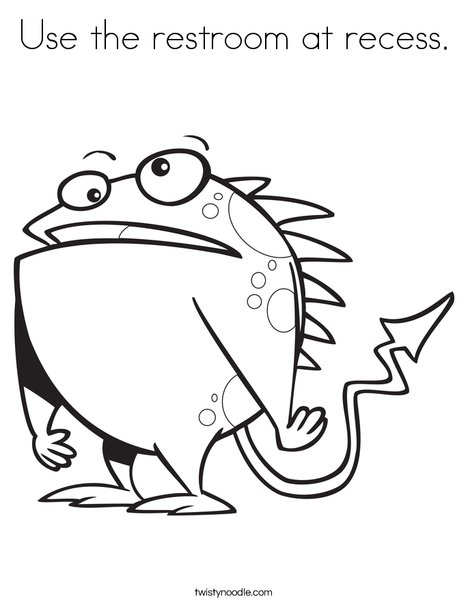 Creature with Arrow Tail Coloring Page