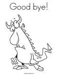 Good bye! Coloring Page