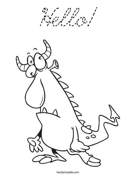 Creature3 Coloring Page