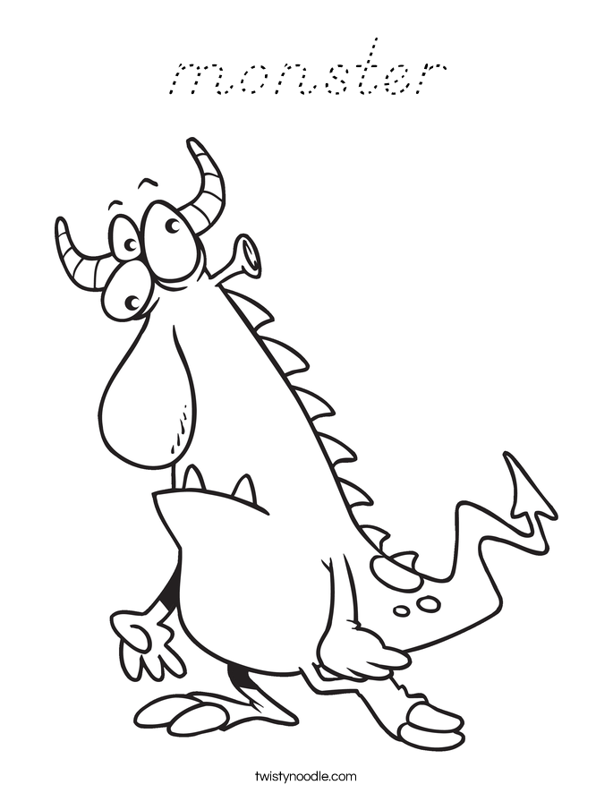monster Coloring Page