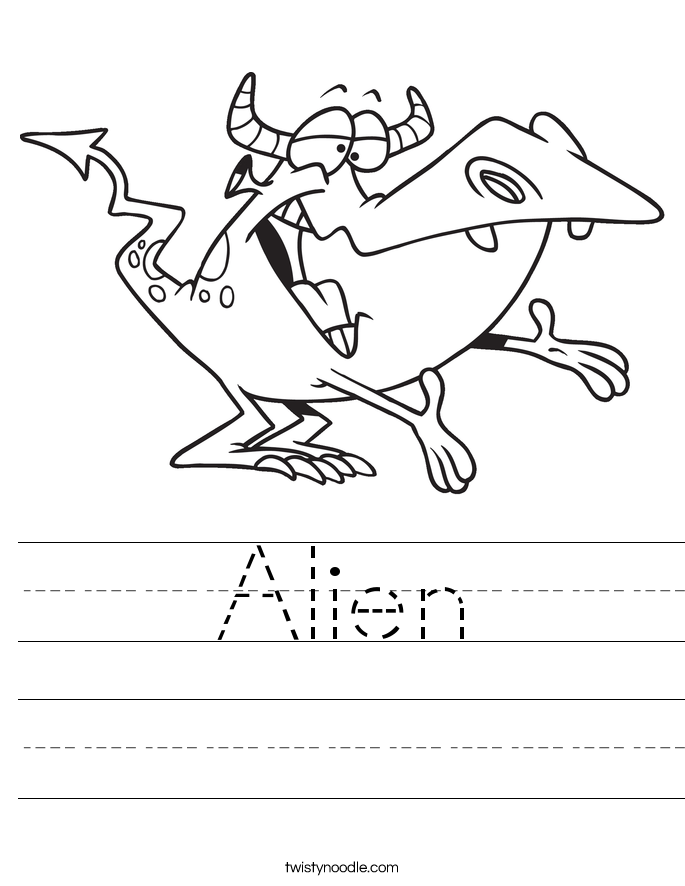 Alien Worksheet