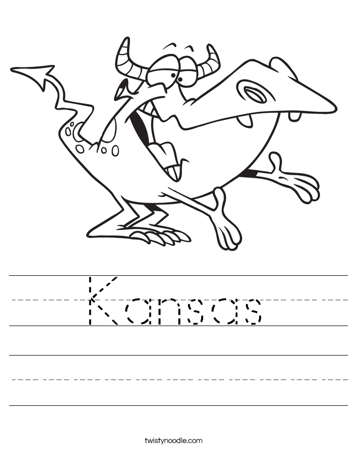 Kansas Worksheet - Twisty Noodle