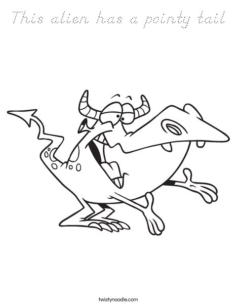 Creature4 Coloring Page
