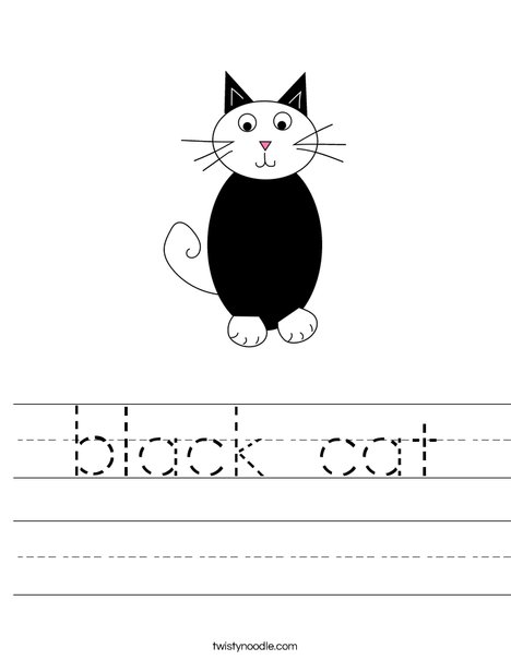 Creepy Cat Worksheet