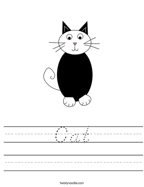 Creepy Cat Worksheet