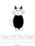 Color Of The Week Worksheet