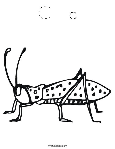Cricket Coloring Page
