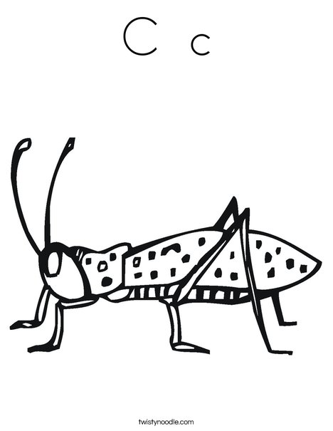 Cricket Coloring Page
