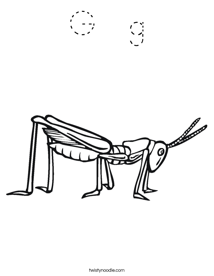 G  g Coloring Page