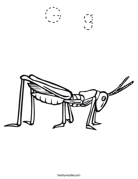 Grasshopper Coloring Page