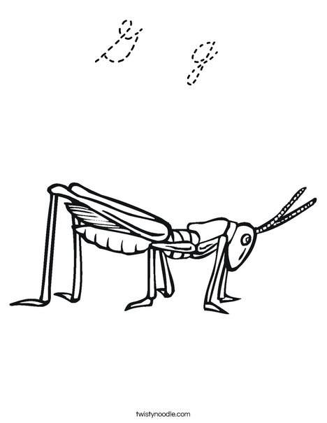 Grasshopper Coloring Page