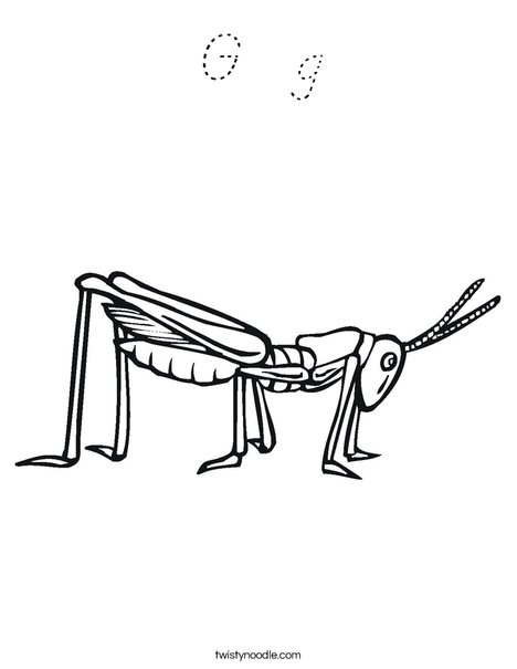 Grasshopper Coloring Page