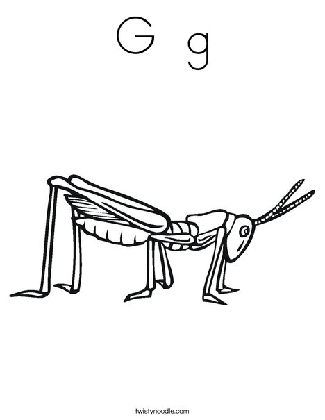 Grasshopper Coloring Page