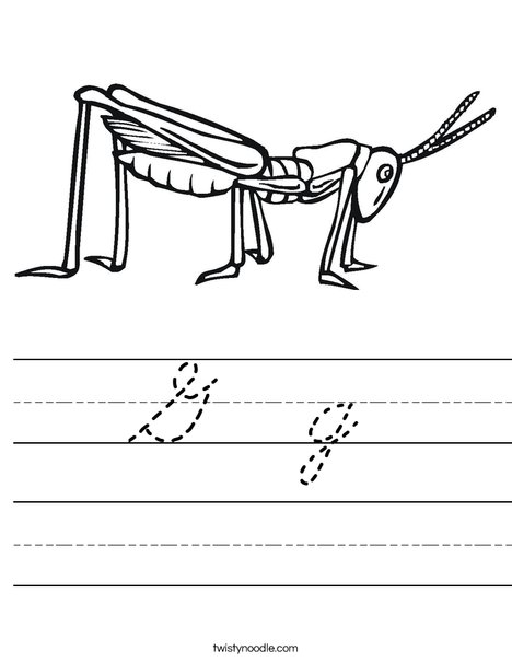 Grasshopper Worksheet