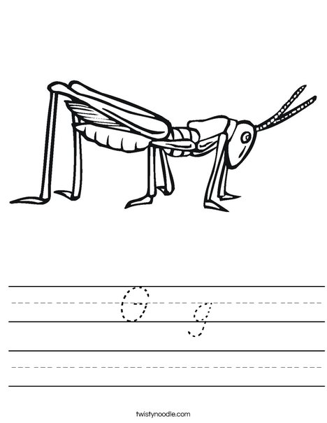 Grasshopper Worksheet