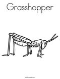 GrasshopperColoring Page