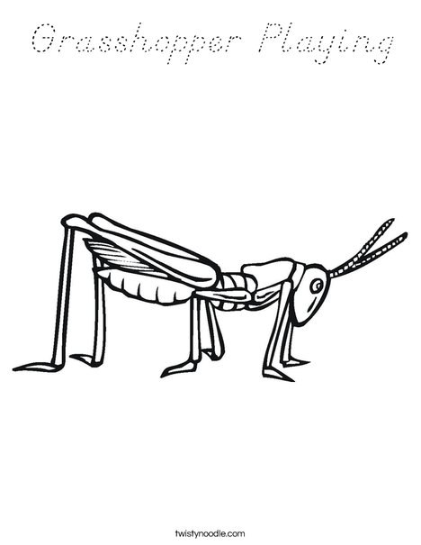 Grasshopper Coloring Page
