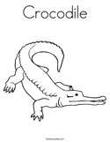 Crocodile Coloring Page
